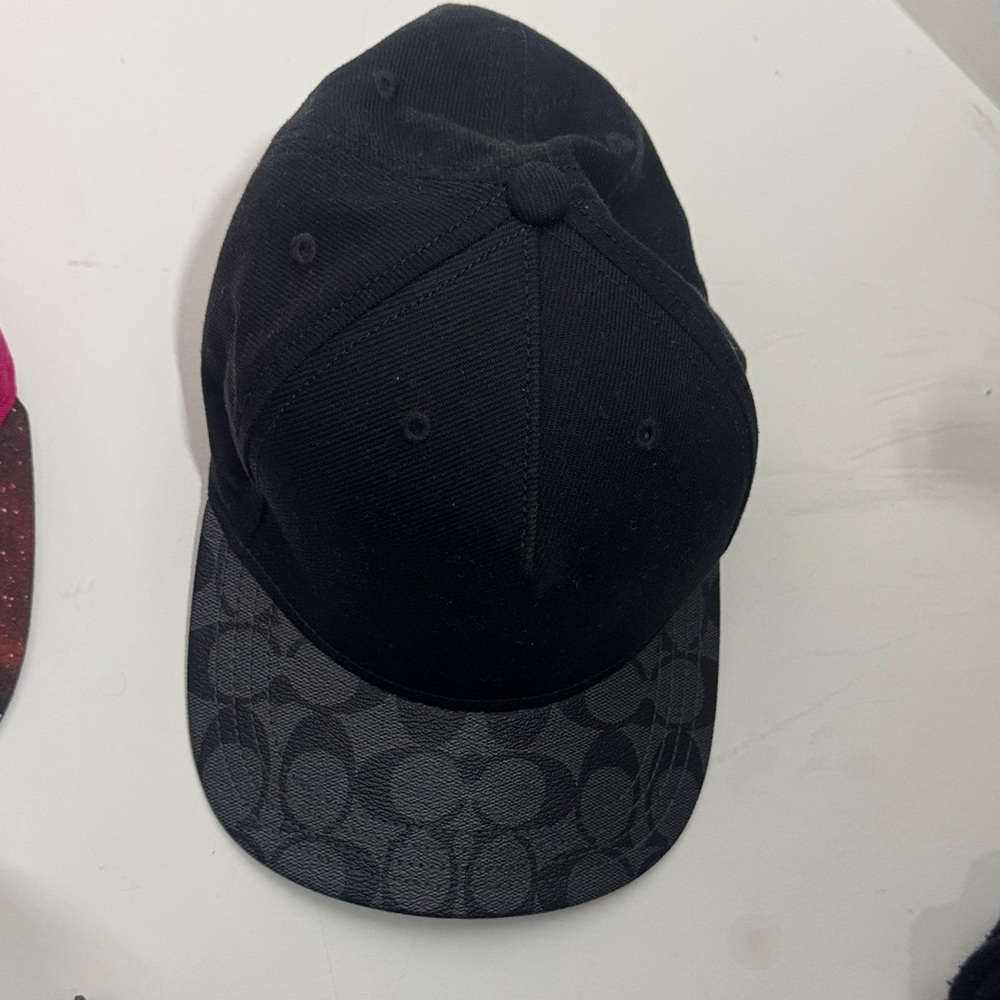 Coach Black Cap with Logo Detail
